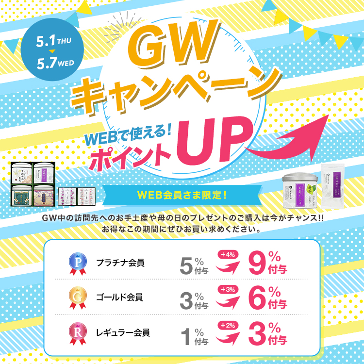 ゴールデンウィークポイントアップキャンペーン