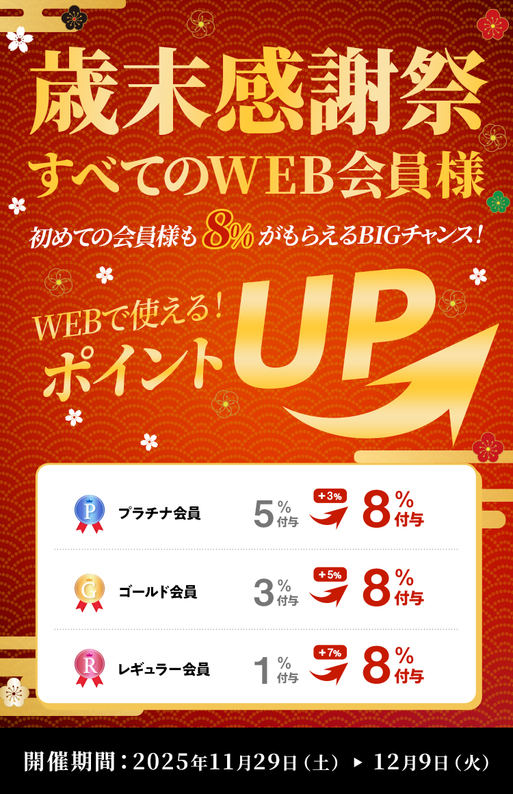 歳末感謝ポイントアップキャンペーン