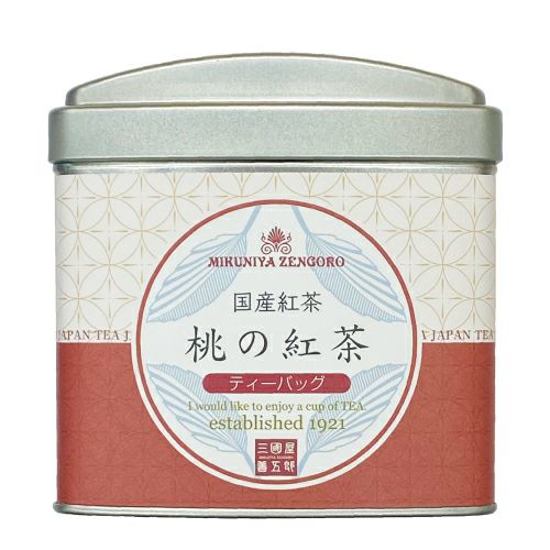 【国産紅茶使用】桃の紅茶 ティーバッグ3g×10p（大缶） | 三國屋善五郎オンラインストア 大正時代から受け継ぐ伝統のお茶専門店