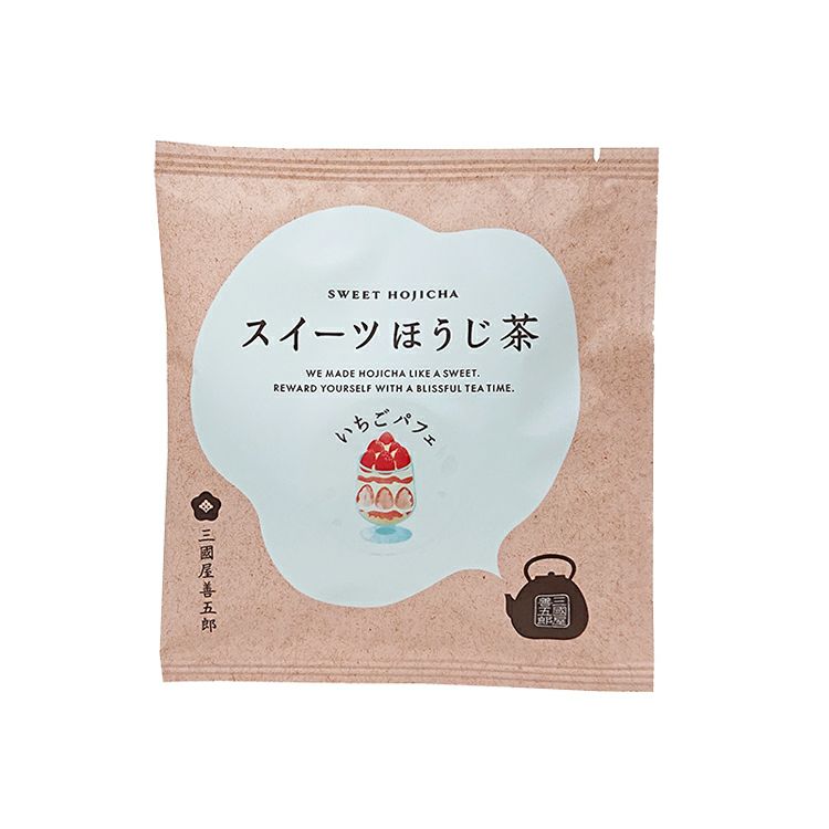 （茶楽）スイーツほうじ茶　いちごパフェ（3g×1p）