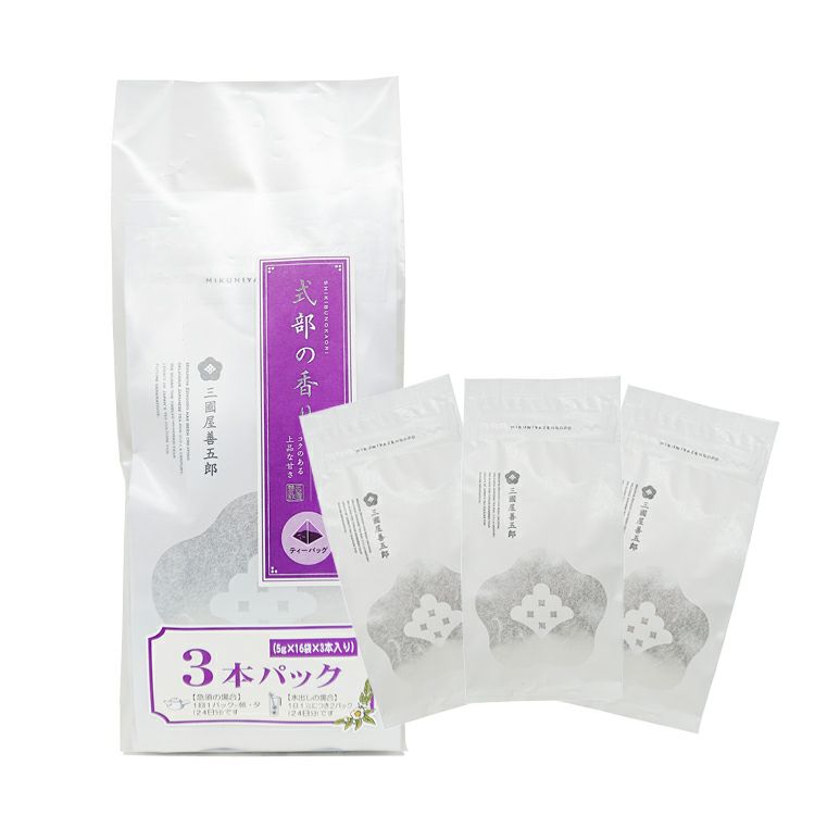 式部の香り（急須用ティーバッグ5ｇ×16ｐ）3本パック