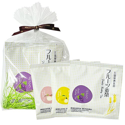 【プチギフト】フルーツ麦茶茶楽3種のギフトセット（T2202-5）