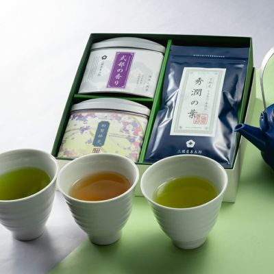 式部の香りと加賀棒茶・宇治茶のセット